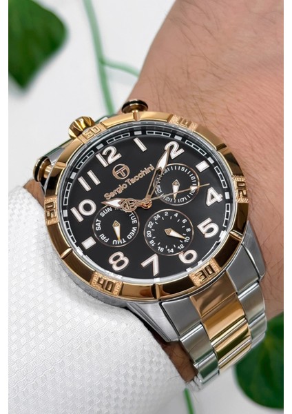 Çelik Kordon&kasa Erkek Kol Saati Gümüş-Rose ST.1.10184-4 ZMST001