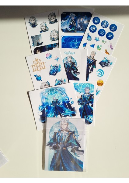 Genshin Impact Neuvillette Sticker Seti