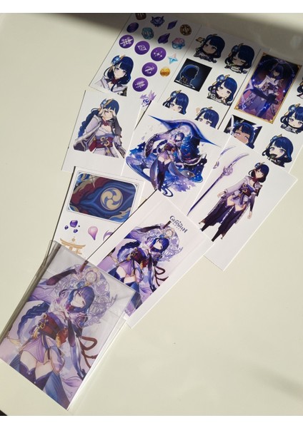 Genshin Impact Raiden Sticker Seti modelleri