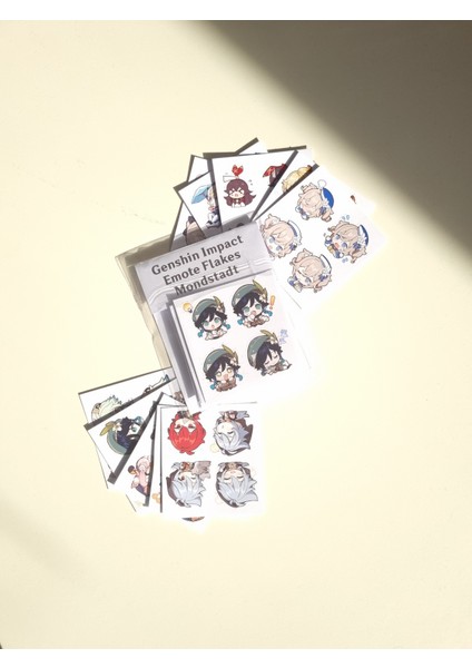 Genshin Impact Mondstadt Sticker Seti modelleri