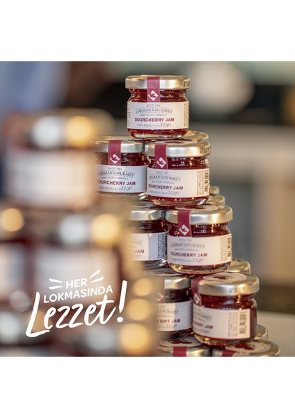 Gourmet Organik Çilek Reçeli Cam Kavanoz 32 gr x 50 Adet indirimleri