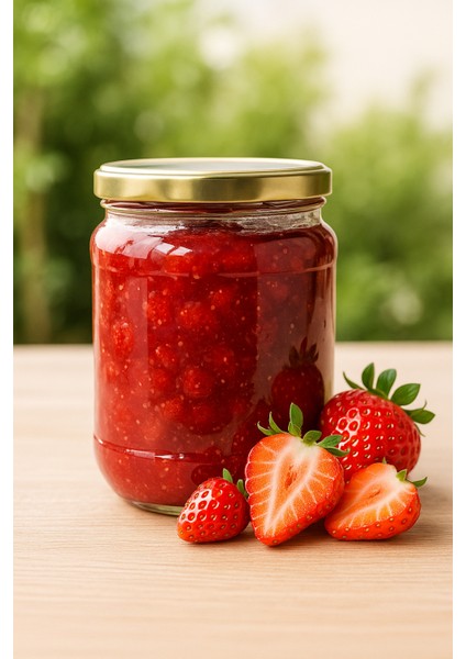 Gourmet Organik Çilek Reçeli Cam Kavanoz 32 gr x 50 Adet modelleri