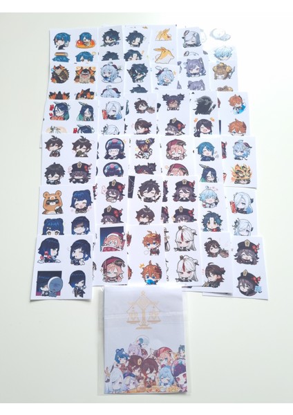 Genshin Impact Liyue Emote Sticker Seti