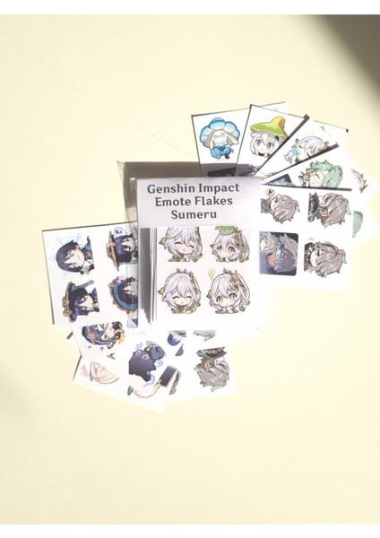 Genshin Impact Sumeru Emote Sticker Seti