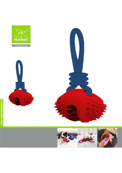 Köpek Oyuncaği Ipli Dikenli Top