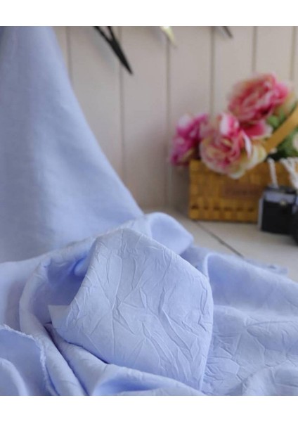 Ipek Kupra Kreş Kumaş Bebe Mavi Renkte