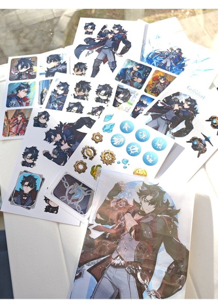 Genshin Wriothesley Sticker Seti (1 Paket 50 Adet Sticker) fiyatları