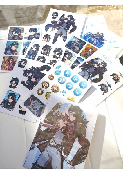 Genshin Wriothesley Sticker Seti (1 Paket 50 Adet Sticker) indirimleri