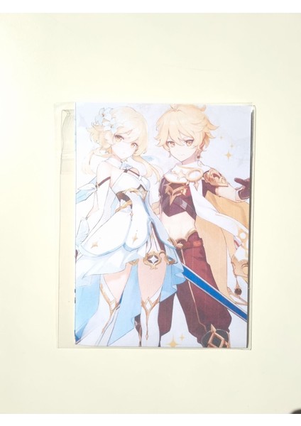 Genshin Impact Traveler (Lumine , Aether) Sticker Seti fırsatları