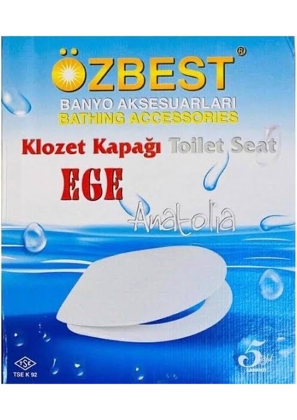 Ege Anatolia Klozet Kapağı Akdeniz Klozet Kapak Antibakteriyel Hijyenik Lüx Alttan Sıkmalı