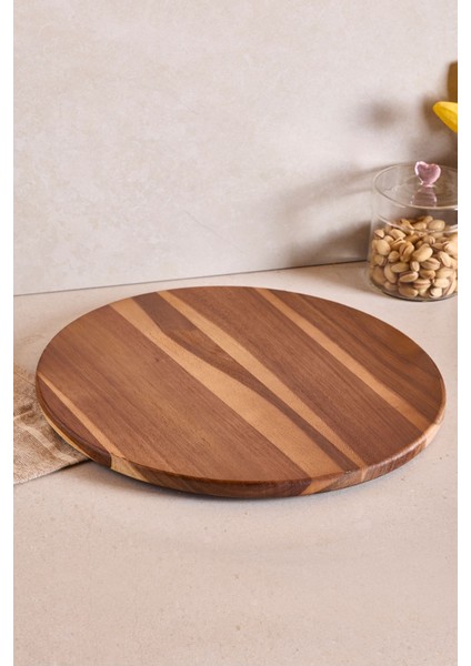 Akasya Pizza ve Kek Sunum Tabağı 36 cm