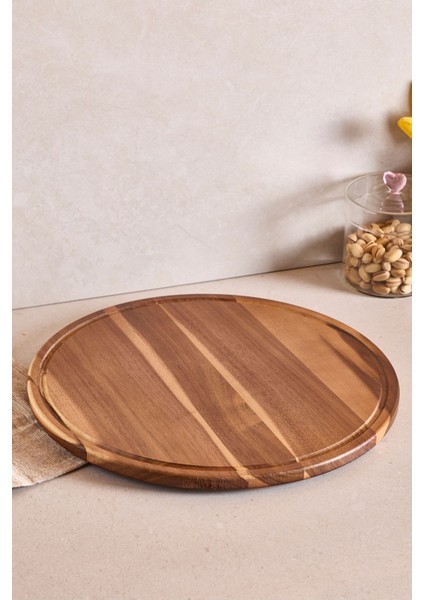 Akasya Pizza ve Kek Sunum Tabağı 36 cm fiyatları