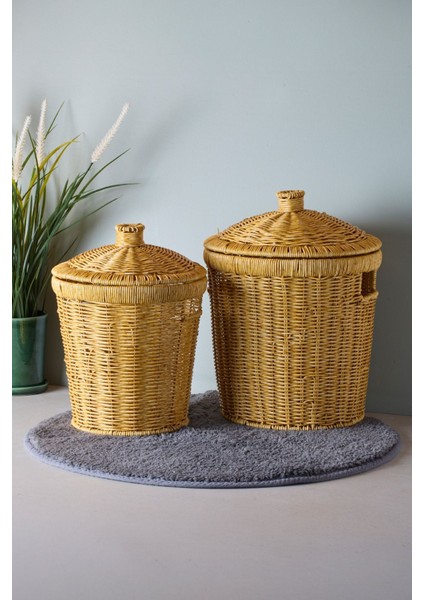 Bansko 2'li Açık Kahverengi Patates Soğan Sepeti