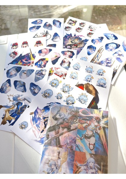 Honkai Star Rail Sunday , Robin , Boothill , Rappa Sticker Seti (1 Paket 58ADET Sticker) modelleri