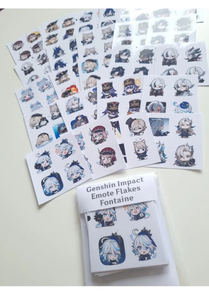 Genshin Impact Fontaine Sticker Seti