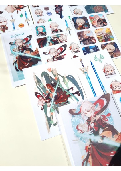 Genshin Impact Kazuha Sticker Seti modelleri