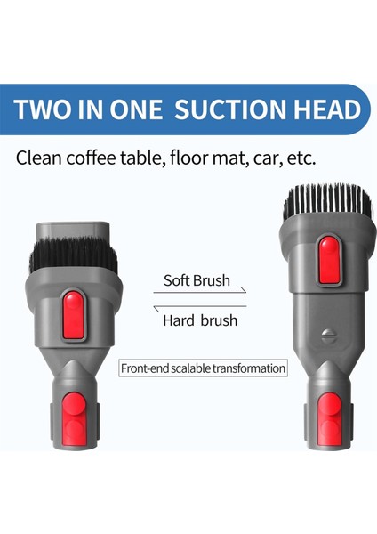 Dyson V15 V12 V11 V11 V10 V7 V8 Fırça Aletleri: Tracess/yumuşak/sert Genişli Uzatma Hortumu Yatak Fırçası Aracı (Yurt Dışından) indirimleri