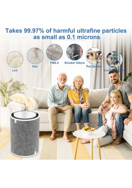 2pcs Shark HP200 HP200 HP201 HP202 Hava Arama Aksesuarları Yedek Parçalar% 99.98 Verimlilik (Yurt Dışından) modelleri