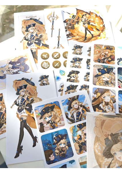 Genshin Navia Sticker Seti (1 Paket 55 Adet Sticker) fırsatları