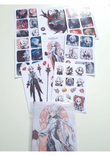 Genshin Impact Arlecchino Sticker Seti