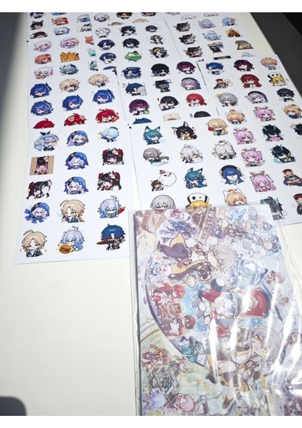 Honkai Star Rail Emote Sticker Seti (178 Adet Sticker)