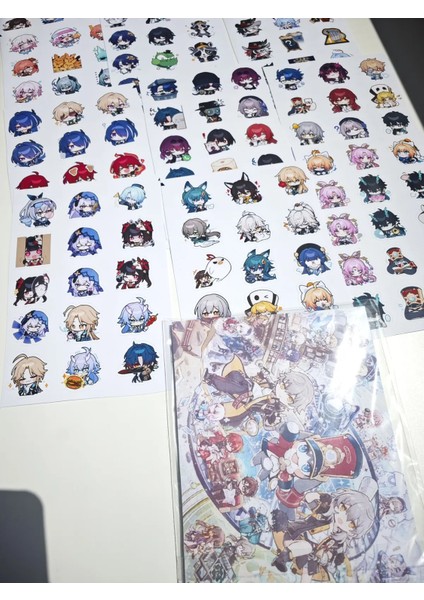 Honkai Star Rail Emote Sticker Seti (178 Adet Sticker) modelleri