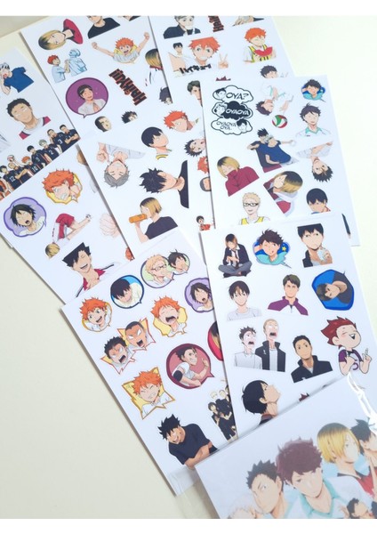 Haikyuu Sticker Seti (72 Adet Sticker)