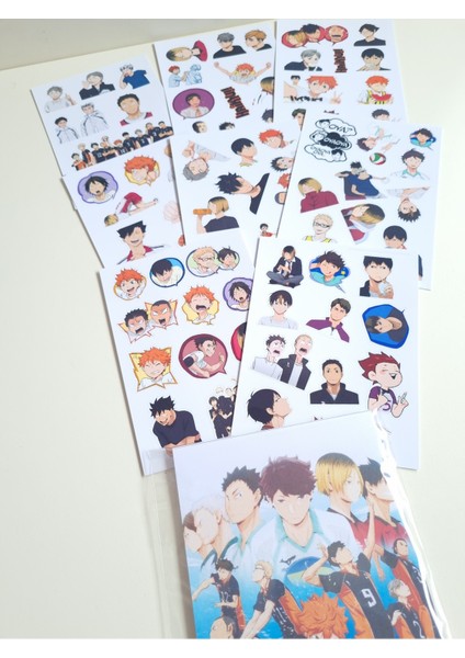 Haikyuu Sticker Seti (72 Adet Sticker) modelleri
