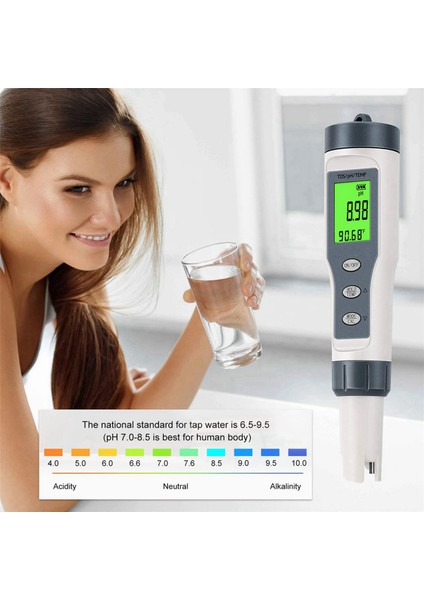 Su Için 2x 3 Arada 1 Dijital Ph Metre, Tds/ph/sıcaklık Ölçer, Içme Suyu Için Su Testi Cihazı, Yüzme Havuzu, Hidroponik (Yurt Dışından) fiyatları