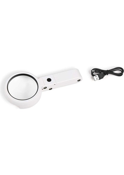 8 LED Işık 5X/11X Elden Taşınır Büyütme ile Taşınabilir Katlanabilir Büyüteç Büyüteçleri Yaşlılar Için Okuma (Yurt Dışından)
