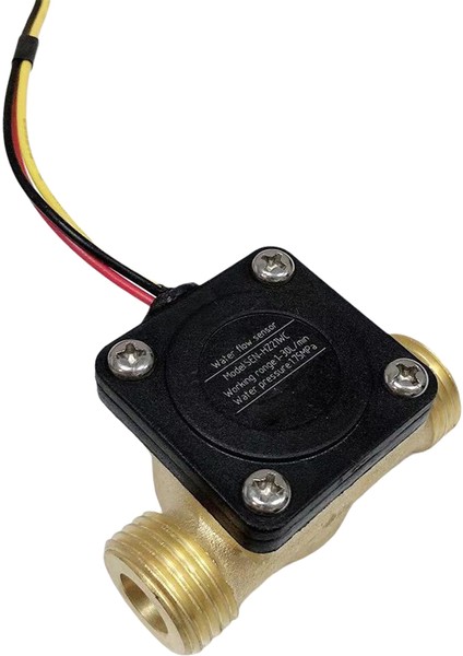 4 Harici Iplik Arayüzleri DN15 Su Akış Sensörü DC12V Pirinç Su Akış Ölçer Salon Flowmetre Için Su Akış Anahtarı (Yurt Dışından)