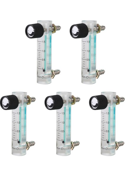 Oksijen Hava Gazı Için Kontrol Valflı 5x 0.1-1.5lpm 1.5l Oksijen Akış Ölçer Flowmeteter (Yurt Dışından)