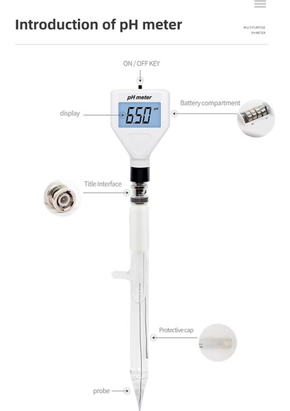 PH-98211 Dijital Çok Amaçlı Ph Metre Astıder Meter Ph Test Cihazı Beyaz Arka Işıklı Toprak Ölçer Test Cihazı (Yurt Dışından) indirimleri