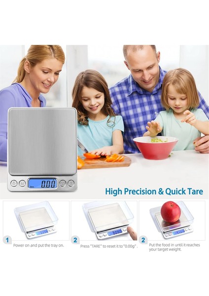 Gıda Ölçekleri 3kg/0.1g Dijital Mutfak Ölçeği Ağırlık Gramlar ve Ons Pişirme Için Pişirme Kahve LCD Ekran Asma Kanca (Yurt Dışından) fırsatları