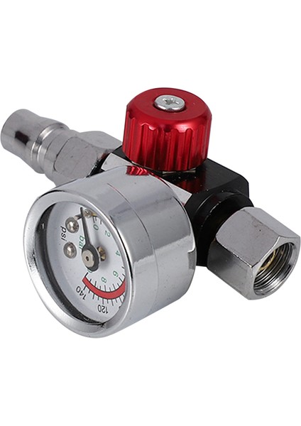3pc 1/4 Inç Bsp Mini Hava Regülatör Vanası Aracı Dayanıklı Küçük Kuyruk Basınç Göstergesi 48 x 60MM Püskürtme Aracı Için Nozul ile (Yurt Dışından) fırsatları