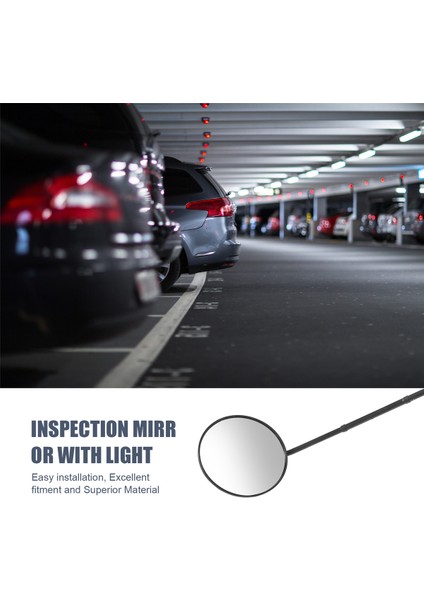Araç Inceleme Aynası Altında - Tekerlekler ve LED Işık ile 12 Inç Çapında Güvenlik Aynası (Yurt Dışından) fırsatları