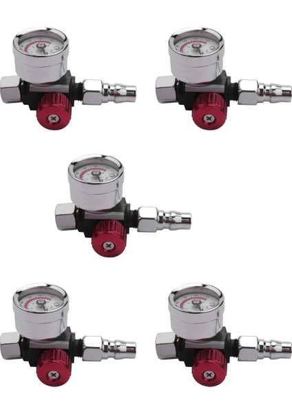 5pc 1/4 Inç Bsp Mini Hava Regülatör Valf Aracı Dayanıklı Küçük Kuyruk Basınç Göstergesi 48 x 60MM Püskürtme Aracı Için Nozul ile (Yurt Dışından) fiyatları