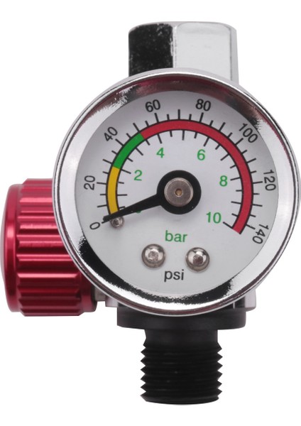 5pc 1/4 Inç Bsp Mini Hava Regülatör Valf Aracı Dayanıklı Küçük Kuyruk Basınç Göstergesi 48 x 60MM Püskürtme Aracı Için Nozul ile (Yurt Dışından) indirimleri