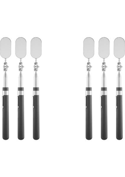 6 Adet Teleskopu Denetim Aynası, Aracın Durumunu Kontrol Etmek Için Ayna Denetim Aracı Gözlemle (Oval) (Yurt Dışından) modelleri