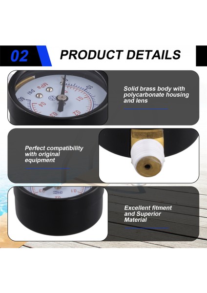 2pcs ECX270861 Hayward Pro Serisi Kum Filtre Modeli 1/4 Inç Npt Havuz Göstergesi Için Filtre Basınç Göstergesi (Yurt Dışından) indirimleri