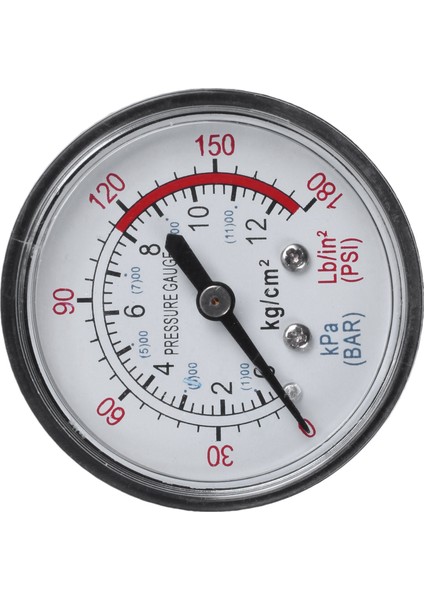 Tur 0-180 Psı 13MM 1/4bsp Çap Çapı Karşılaştırıcı Hava Manometresi, Siyah (Yurt Dışından) indirimleri
