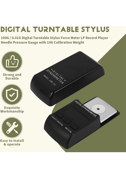 100G / 0.01G Dijital Turntable Stylus Kuvvet Metre Lp Record Player 10G Kalibrasyon Ağırlığı ile Iğne Basınç Göstergesi (Yurt Dışından) fırsatları