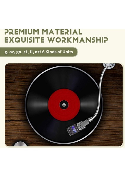 100G / 0.01G Dijital Turntable Stylus Kuvvet Metre Lp Record Player 10G Kalibrasyon Ağırlığı ile Iğne Basınç Göstergesi (Yurt Dışından) indirimleri