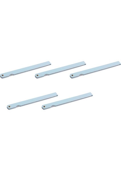 5pcs 200MM Uzunluğunda 17 Yaprak 0.02MM-1.0MM Boşluk Kalınlığı Feeler Gauge Gage (Yurt Dışından)