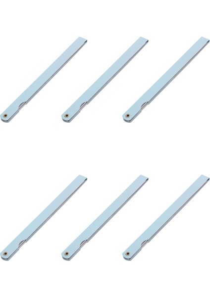 6pcs 200MM Uzunluğunda 17 Yaprak 0.02MM-1.0MM Boşluk Kalınlığı Feeler Gauge Gage (Yurt Dışından)