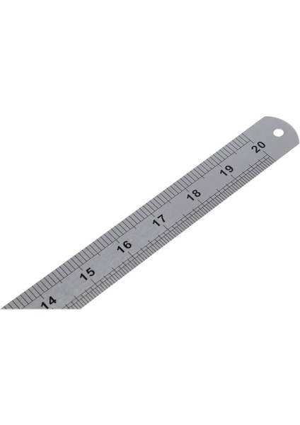 4x Çift Yan Ölçekli Paslanmaz Çelik Düz Cetvel Ölçüm Aracı 50CM (Yurt Dışından) fırsatları