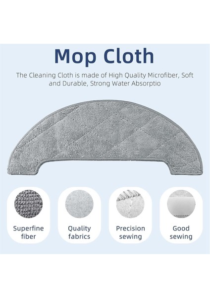 Honiture Için Aksesuar Değiştirme Kiti Q6 Pro, Laresar L6 Pro Için, Imou L11 Pro Için Airrobo T10+IÇIN, Neabot N2 Için (Yurt Dışından) modelleri