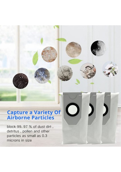 Meida V12 Için 6pcs Robot Vakum Temizleyici Toz Torbası Yedek Yedek Parçalar Dokunmayan Çöp Toz Çantası (Yurt Dışından) fiyatları