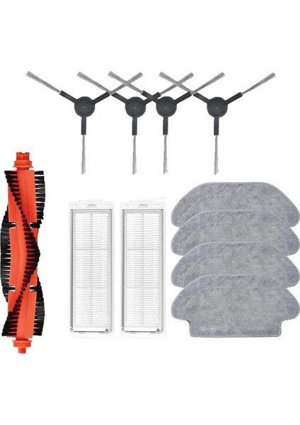 Xiaomi Mijia Robot Vakum Mop 2s 3c Mi Robot Vakum Mop P Aksesuarlar Mop Bezi Ana Yan Fırça XMSTJQR2S STYJ02YM (Yurt Dışından)