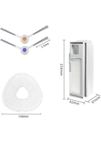 Narwal Için J4 J4 Lite Yan Fırça Paspas Bezleri Rag Entegre Filtre Çantası Robot Vakumları Aksesuarları Yedek Parça Değiştirme (Yurt Dışından) fırsatları